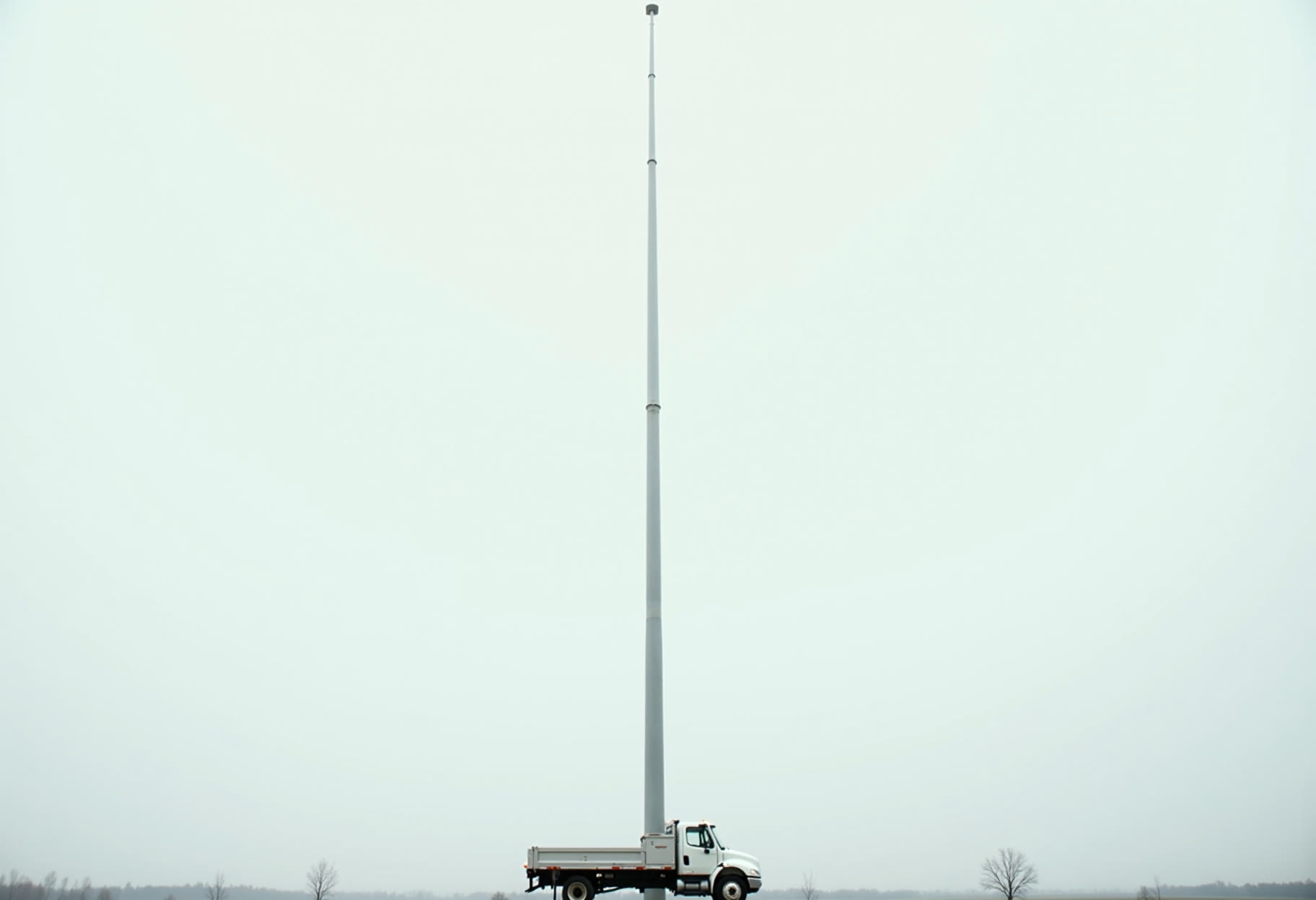 Straightened 40-foot shaft